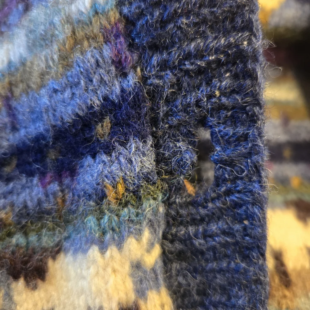 L.L. Bean Wool Sweater Sheep And Geese Animal SIZE LARGE VINTAGE (Few FLAWS)RARE - Picture 11 of 12
